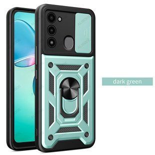PC + TPU чехол Camshield Armor для Tecno Spark 8C / зеленый 093613 фото