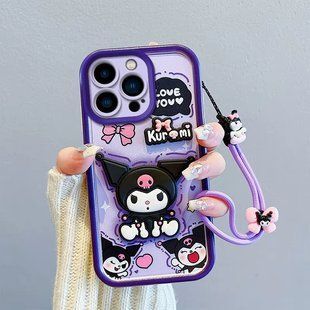 Чехол силиконовый Cartooncase на iPhone 13 / Kuromi 098331 фото