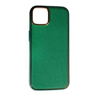 TPU чохол Leather New на iPhone 14 Plus (на айфон 14 плюс) зелений 086713 фото