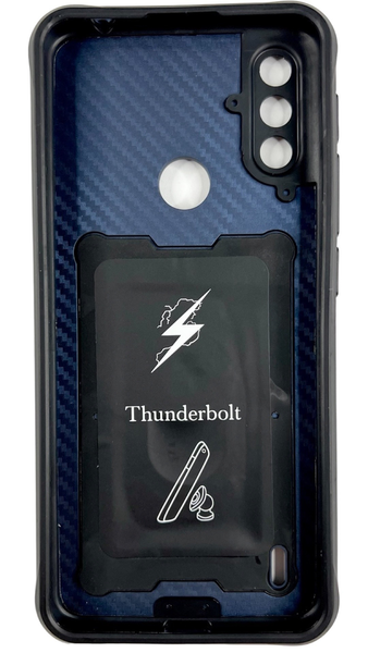 PC + TPU чохол Camshield armor для Motorola E7i (на мото е7) синій 85872 фото