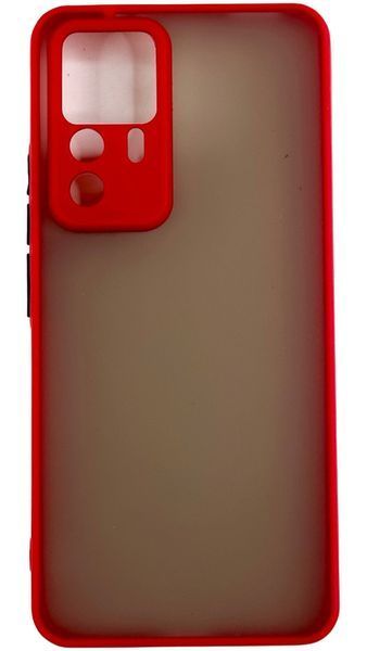 TPU чохол накладка Matte Color Case для Xiaomi 12T Pro червоний 092091 фото