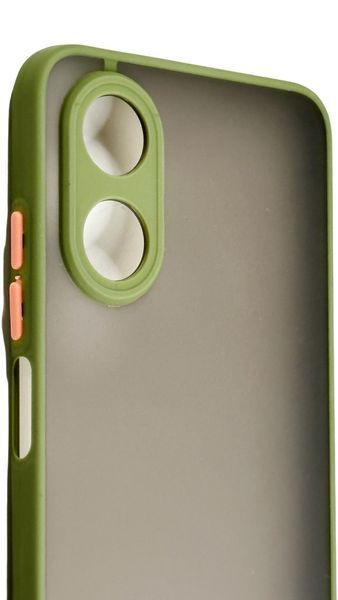 TPU чохол накладка Matte Color Case для OPPO A17 світло-зелений 092691 фото