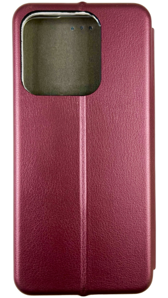 Чохол книжка Elegant book для Tecno Spark 8 (текно спарк 8) бордовий 085196 фото