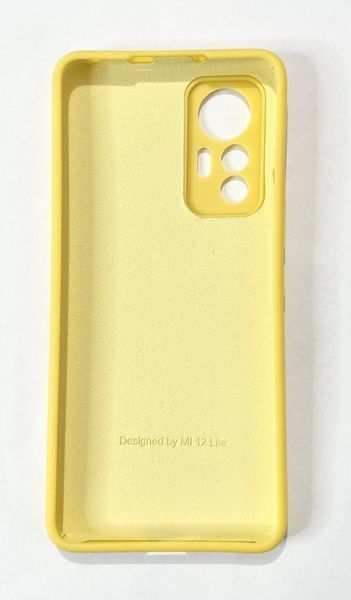 Чехол Soft touch для Xiaomi 12 Lite / желтый 087602 фото