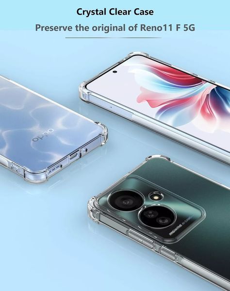 Чохол WXD силіконовий протиударний для OPPO Reno 11F / прозорий 097421 фото