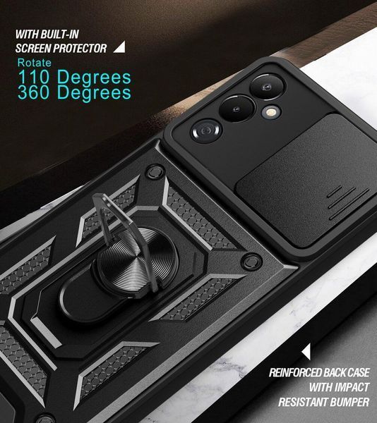 PC + TPU чехол Camshield armor для Tecno POVA Neo 2 / серебристый 089280 фото