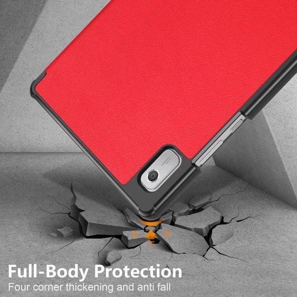 Шкіряний чохол-книжка Crazy Horse для Lenovo Tab M9 (9") / червоний 090629 фото