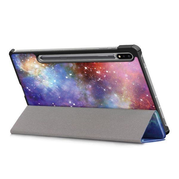 Чехол книжка Crazy Horse для Samsung Galaxy Tab S7 Plus (12.4") T975 / космос 099512 фото