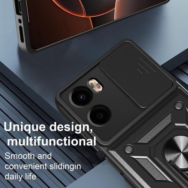 PC + TPU чехол Camshield Armor для Motorola G05 / черный 099776 фото
