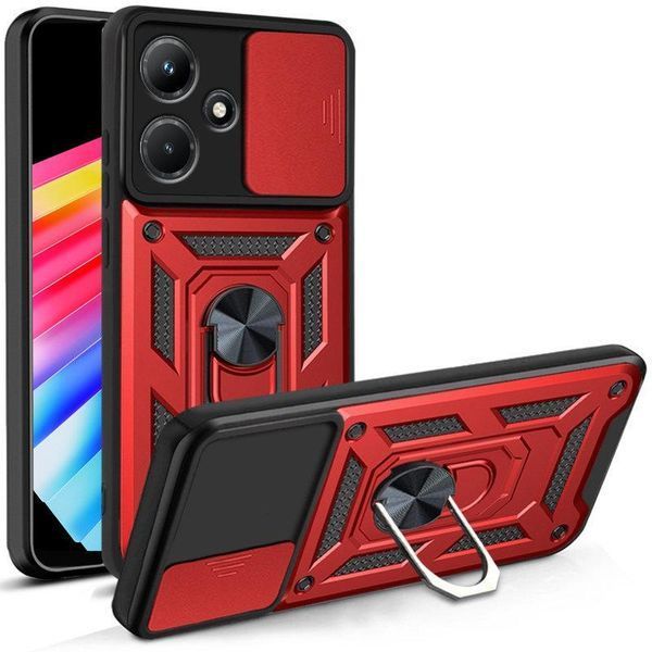PC + TPU чохол Camshield armor для Infinix Hot 30i / червоний 092041 фото