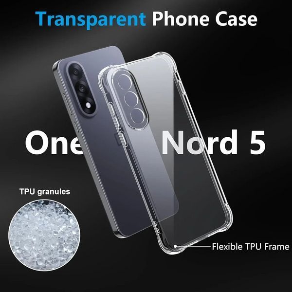 Чохол накладка WXD для OnePlus Nord 5 / прозорий 100180 фото