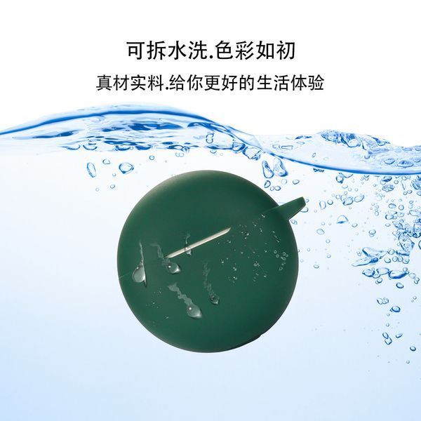 Силіконовий чохол із карабіном для OPPO Enco Buds 2 червоний 89582 фото