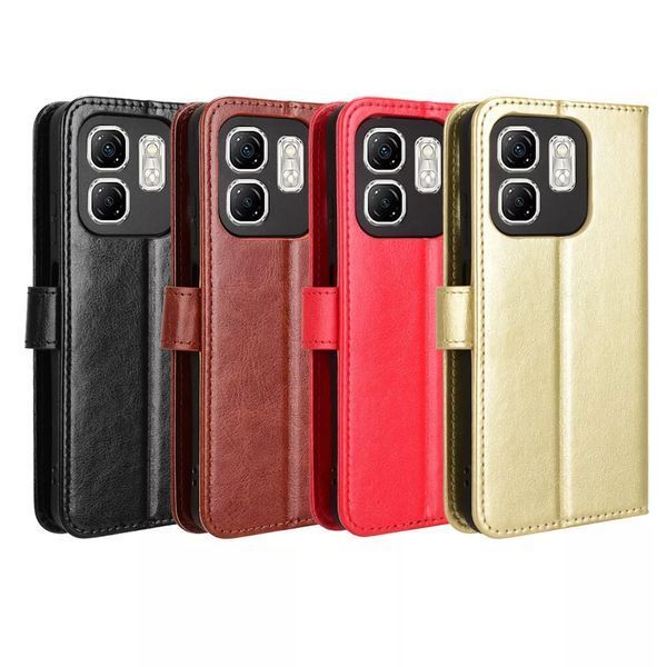 Чохол книжка Book case для Infinix Hot 50i/коричневий 097892 фото