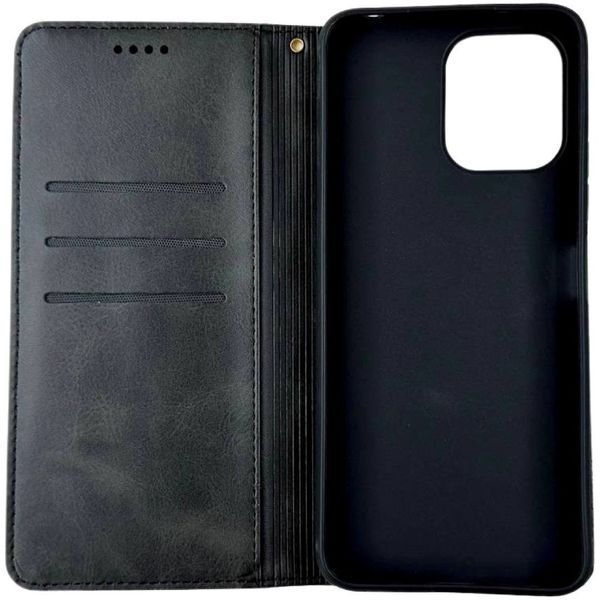 Чохол книжка Amsterdam для Xiaomi Redmi 12 чорний 091234 фото