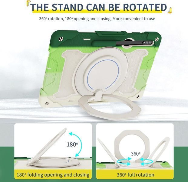 Чохол Rainbow Armor Tablet на планшет Samsung Galaxy Tab S10 Ultra (14.6") / зелений 097952 фото