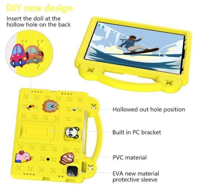 Чохол Junior Case Tablet на планшет Poco Pad X1 (11.2") / жовтий 100877 фото