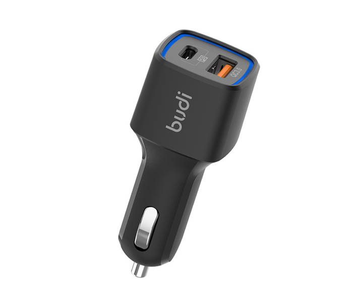 Автомобільний зарядний пристрій Budi (18W Type-c + quick charger 3.0) з LED-індикатором (M8J065T) 81776 фото
