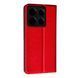 Кожаный чехол книжка Fibra case на Xiaomi Redmi Note 13 Pro (5G) / красный 095872 фото 2
