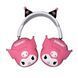 Силиконовые защитные накладки и ушки Kuromi на наушники AirPods Max / розовый 099434 фото 1