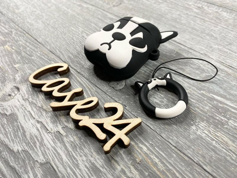 Чохол 3д Бульдог на Airpods 084055 фото
