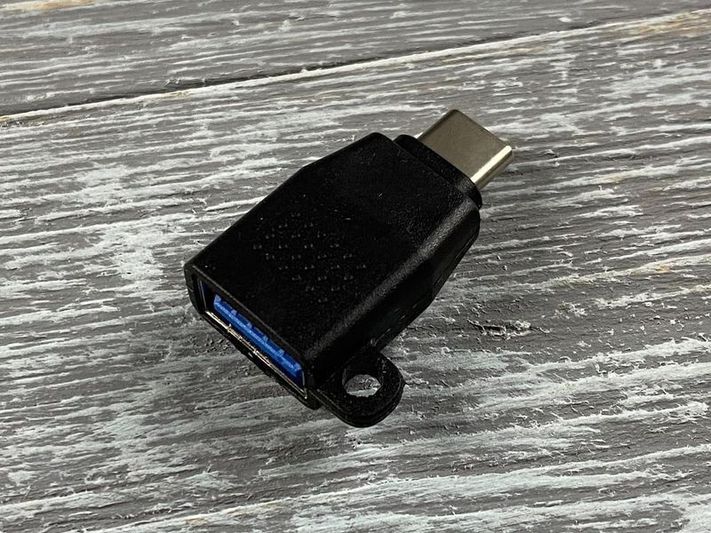 USB переходник Budi USB to Type-C черный 83476 фото