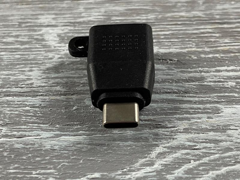 USB переходник Budi USB to Type-C черный 83476 фото