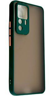 TPU чохол накладка Matte Color Case для Xiaomi 12T Pro темно-зелений 092092 фото