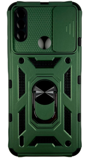 PC + TPU чохол Camshield armor для Motorola E7i (на мото е7) зелений 85873 фото