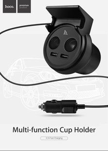 Автомобильная зарядка HOCO UC207 на 2USB (3.1A) 51131 фото