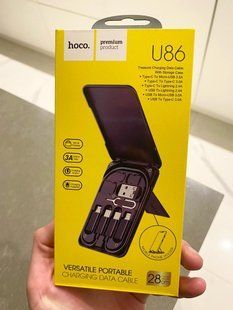 Кабель + набір перехідників і підставка Hoco U86 (6 в 1) 87656 фото
