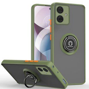 TPU чохол накладка Matte Ring Magnit для Motorola G54 світло-зелений 094798 фото