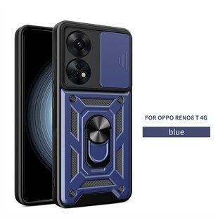 PC + TPU чехол Camshield armor для Oppo Reno 8T / синий 89432 фото
