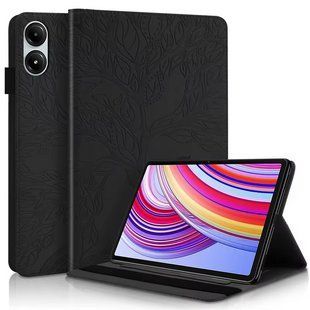 Чехол книжка Wood Book на планшет Xiaomi Redmi Pad Pro (12.1") / черный 098702 фото