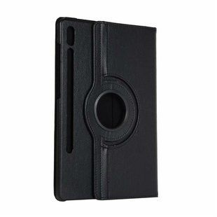 Кожаный чехол книжка 360 для Samsung Galaxy Tab S9 Plus (12.4") / черный 091135 фото