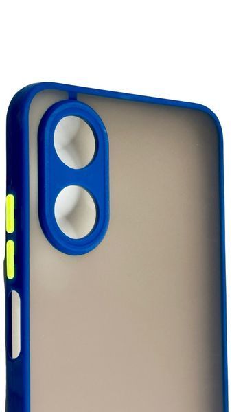 TPU чохол накладка Matte Color Case для OPPO A17 синій 092692 фото