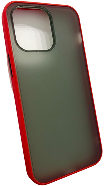 TPU чохол Matte Color Case (TPU) на iPhone 14 Pro Max (на айфон 14 про макс) червоний 086261 фото
