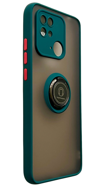 Чохол для Matte Ring Magnit для Xiaomi Redmi 10C (редмі 10ц) зелений 086358 фото