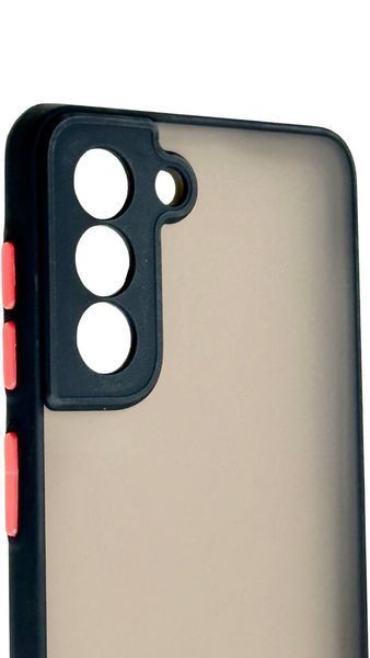 TPU чехол накладка Matte Color Case для Samsung Galaxy S21 черный 092192 фото