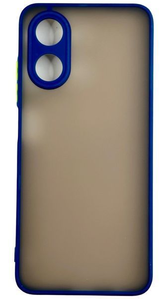 TPU чохол накладка Matte Color Case для OPPO A17 синій 092692 фото