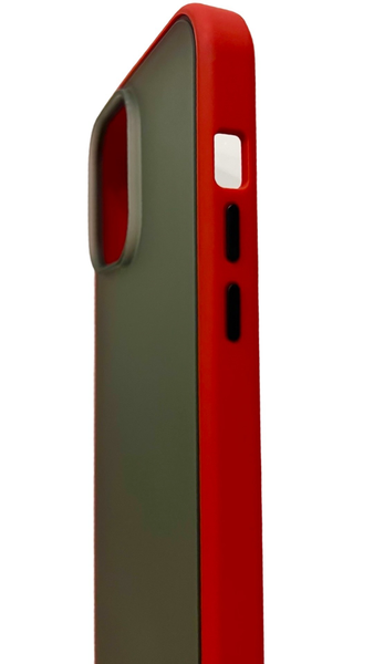 TPU чохол Matte Color Case (TPU) на iPhone 14 Pro Max (на айфон 14 про макс) червоний 086261 фото