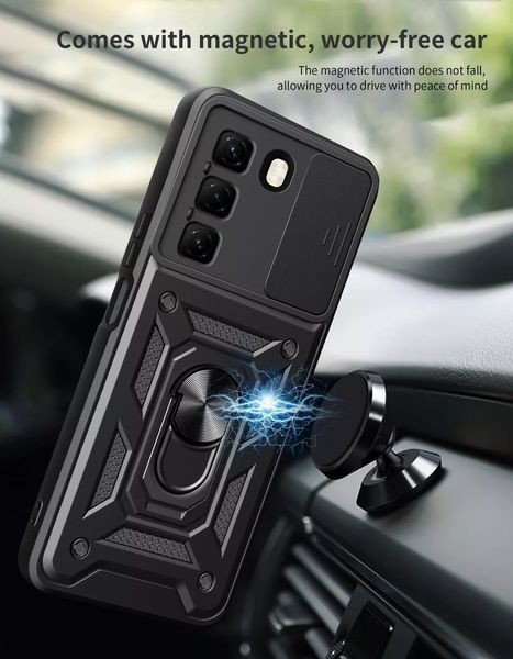 PC + TPU чохол Camshield Armor для Infinix Hot 50 5G / чорний 097992 фото