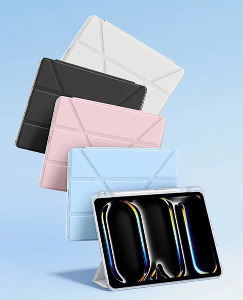 Чехол книжка Transparent Origami на iPad 10.2 (2021 / 2020 / 2019) / светло-зеленый 100096 фото