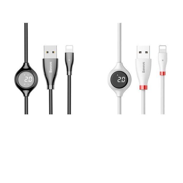 USB кабель Baseus Big Eye Digital Display Lightning Cable 80631 фото