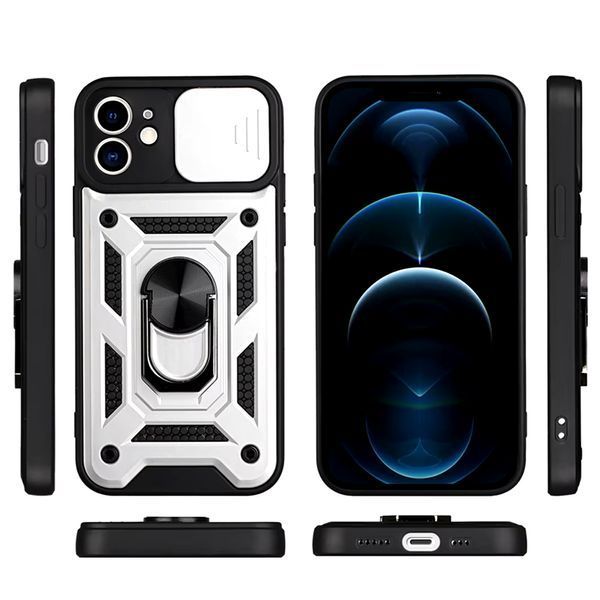 PC + TPU чехол Camshield Armor для iPhone 12 / черный 098062 фото