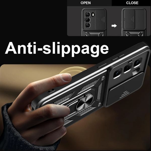 PC + TPU чехол Camshield Armor для Infinix Hot 60i / черный 100355 фото