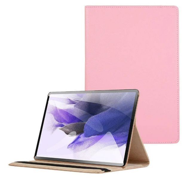 Шкіряний чохол книжка 360 для Samsung Galaxy Tab S10 FE (10.9") / рожевий 202894 фото