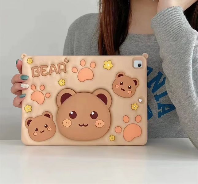 Чехол Bear case на планшет Xiaomi Redmi Pad (10.61") / бежевый (с ремешком) 098746 фото