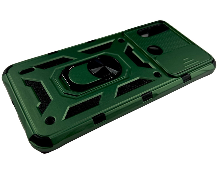PC + TPU чехол Camshield armor для Motorola E7i (на мото е7и) зеленый 85873 фото
