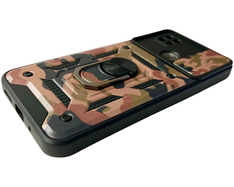 PC + TPU чохол Camo на Xiaomi Poco C40 (на поко цей40) коричневий 086211 фото