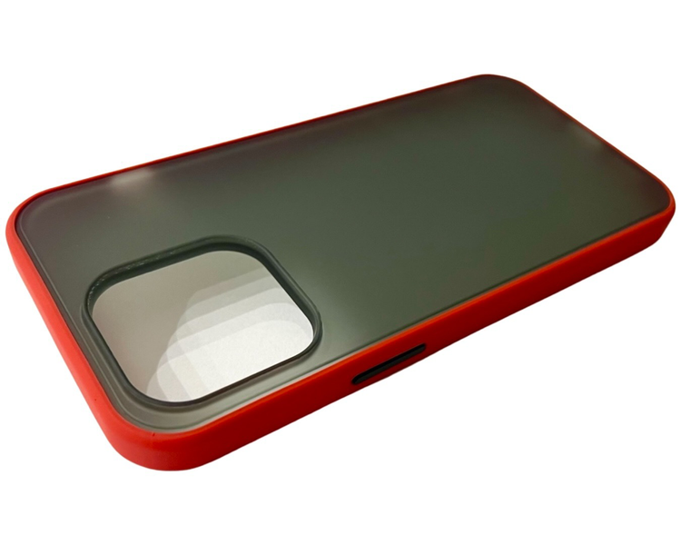 TPU чохол Matte Color Case (TPU) на iPhone 14 Pro Max (на айфон 14 про макс) червоний 086261 фото